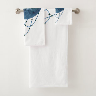 Snowy Mountain Pine Tree Nature Adventure Outdoor Bath Towel Set