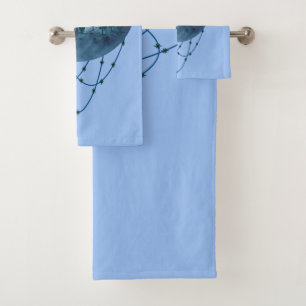 Snowy Mountain Pine Tree Nature Adventure Outdoor Bath Towel Set