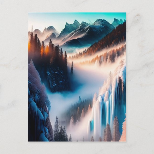 Snowy Mountain Postcard (Front)