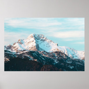 Snowy mountain poster