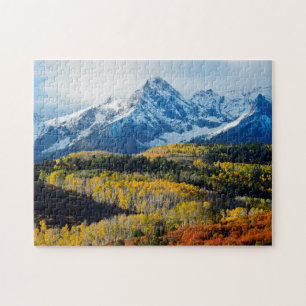 Snowy Mountain & Trees Jigsaw Puzzle