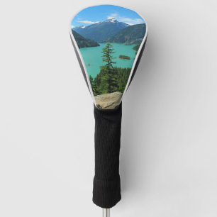 Snowy Mountain Turquoise Lake in Washington Golf Head Cover