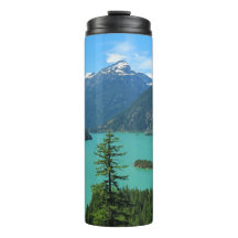 Snowy Mountain Turquoise Lake in Washington