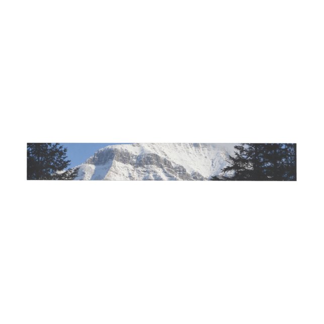 Snowy Mountain Wraparound Address Label (Individual)
