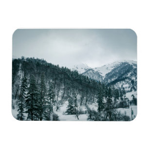 Snowy mountains in Georgia Magnet