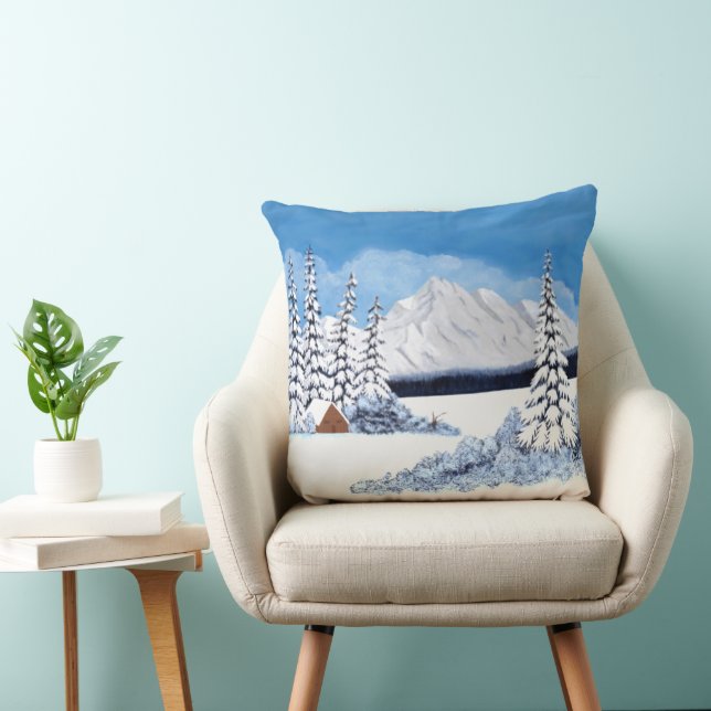 Snowy Mountains Large Cushion (Chair)