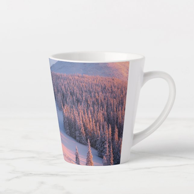 Snowy Mountains Latte Mug (Right)