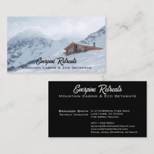Snowy Mountains Your Photo Landscape Business Card