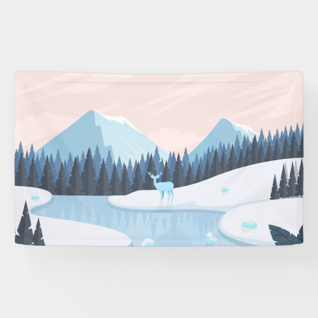 Snowy nature banner (Horizontal)