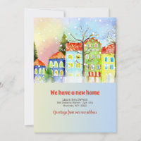 Snowy Neighbourhood Moving Announcement