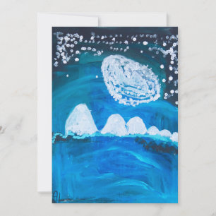 Snowy Night Holiday Card