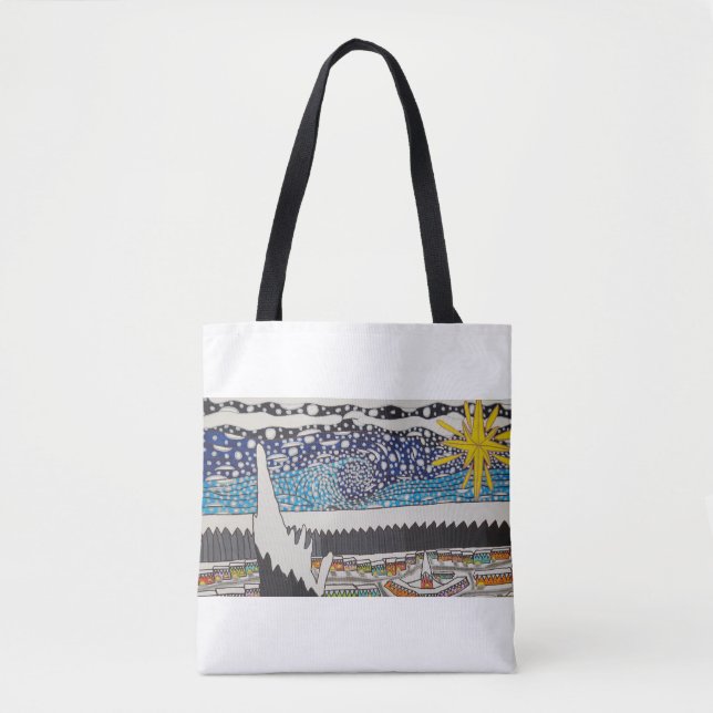 Snowy Nights tote Bag (Front)