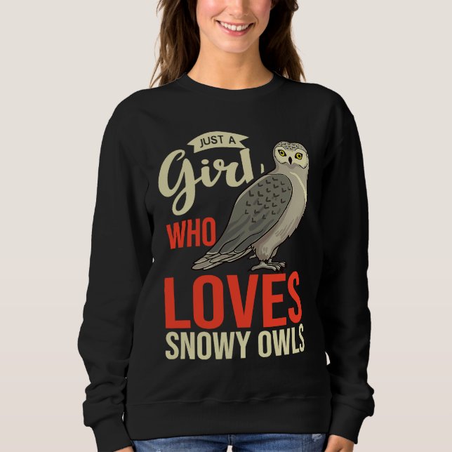 Snowy Owl Bird Animal Sweatshirt (Front)