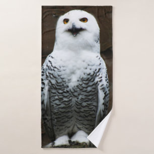 Snowy Owl btcn Bath Towel Set