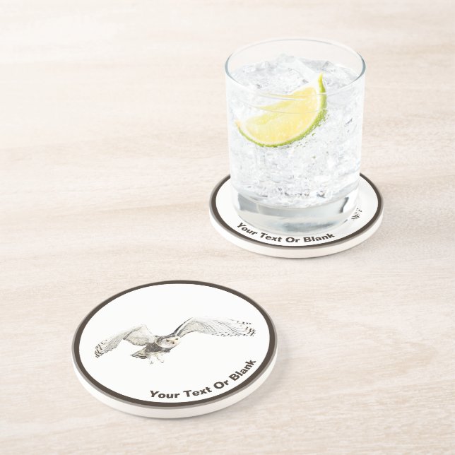 Snowy Owl Coaster (Side)