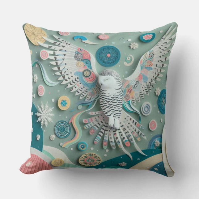 Snowy owl cushion (Front)