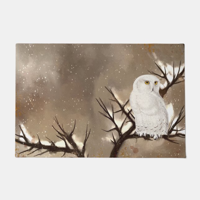 Snowy Owl  Doormat (Front)