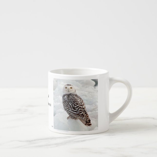 Snowy Owl espresso mug (Right)