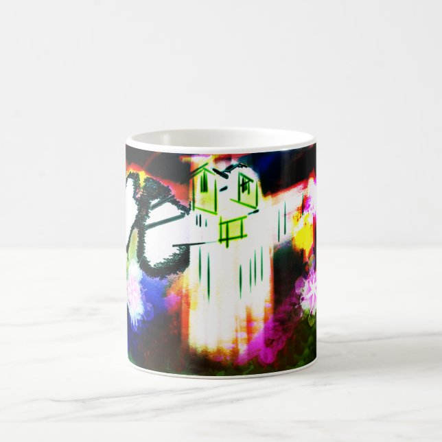 Snowy owl fun coffee mug (Center)