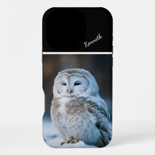 Snowy Owl In Winter's Embrace iPhone 16 Pro Max Case