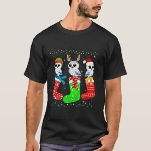 Snowy Owl in Xmas Socks Funny Holiday Ugly Sweater