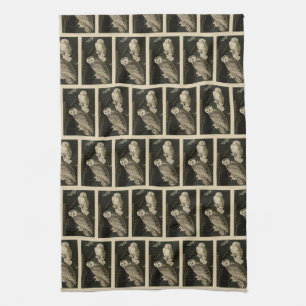 Snowy Owl, John James Audubon's Birds of America Tea Towel