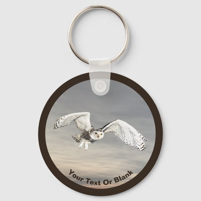 Snowy Owl Key Ring (Front)