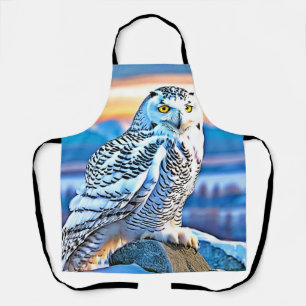 Snowy Owl Majesty Design Apron