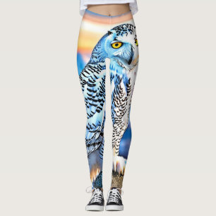 Snowy Owl Majesty Design Leggings