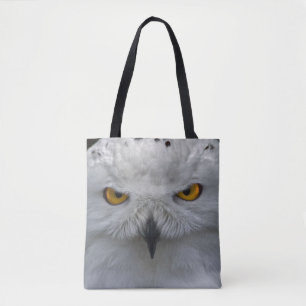 Snowy Owl Portrait All Over Print Bag