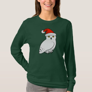 Snowy Owl Santa T-Shirt