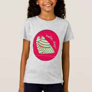 Snowy Owl says "Hello Day" T-Shirt