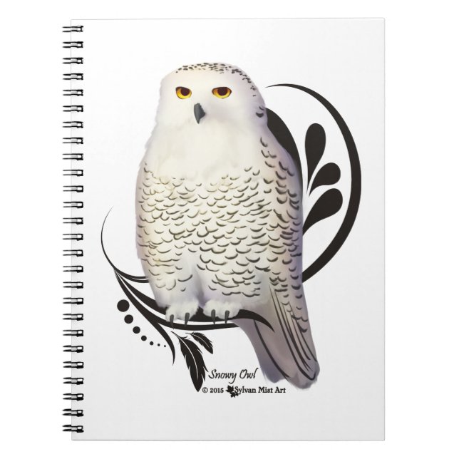 Snowy Owl Spiral Notebook (Front)