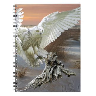 Snowy Owl Spiral Notebook