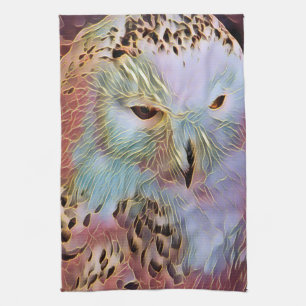 SNOWY OWL    TEA TOWEL
