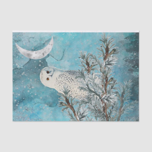 Snowy Owl Tissue Paper (Front)