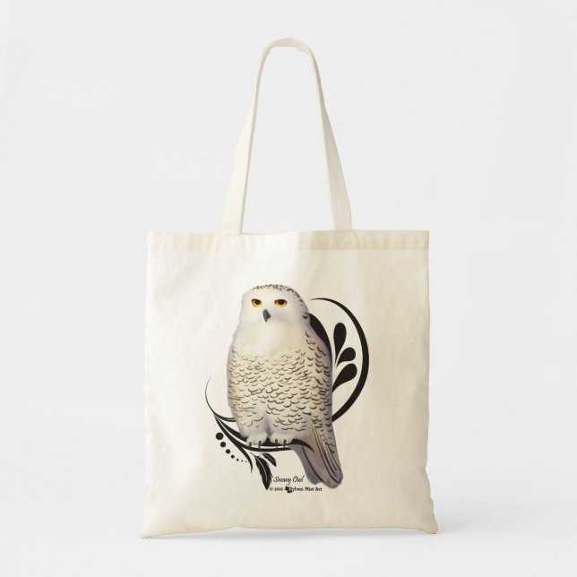 Snowy Owl Tote Bag (Front)