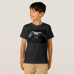 Snowy Owl With Open Wings bcm T-Shirt