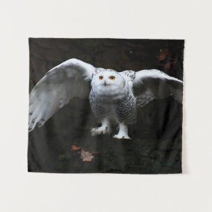 Snowy Owl With Open Wings wtcnm Tapestry
