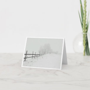 Snowy Pasture Blank Card