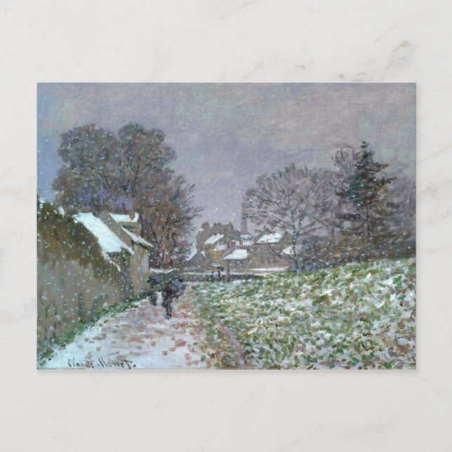 Snowy Path at Argenteuil Postcard (Front)