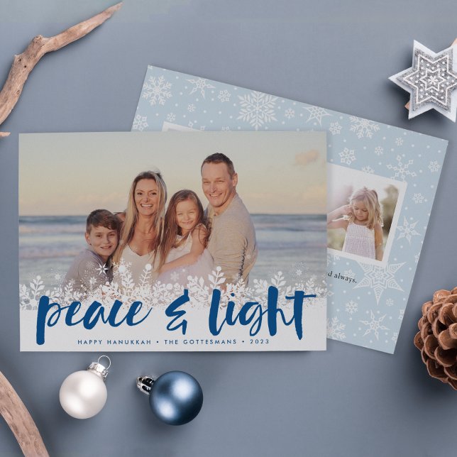 Snowy Peace | Hanukkah Photo Card (Creator Uploaded)