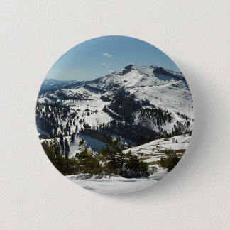 Snowy Peaks of Grand Teton Mountains II Photo 6 Cm Round Badge
