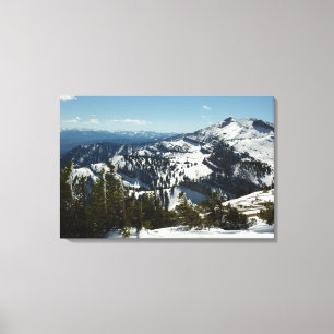 Snowy Peaks of Grand Teton Mountains II Photo Canvas Print