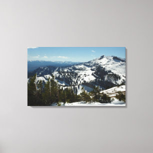 Snowy Peaks of Grand Teton Mountains II Photo Canvas Print