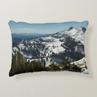 Snowy Peaks of Grand Teton Mountains II Photo Decorative Cushion