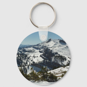 Snowy Peaks of Grand Teton Mountains II Photo Key Ring