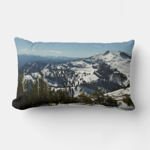 Snowy Peaks of Grand Teton Mountains II Photo Lumbar Cushion