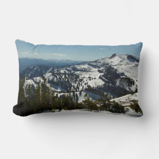 Snowy Peaks of Grand Teton Mountains II Photo Lumbar Cushion