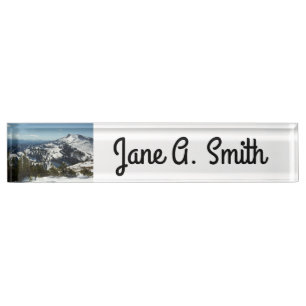 Snowy Peaks of Grand Teton Mountains II Photo Nameplate